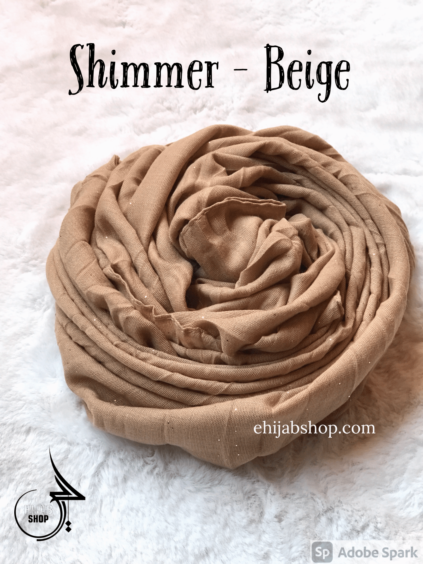 Beige – Shimmer Viscose