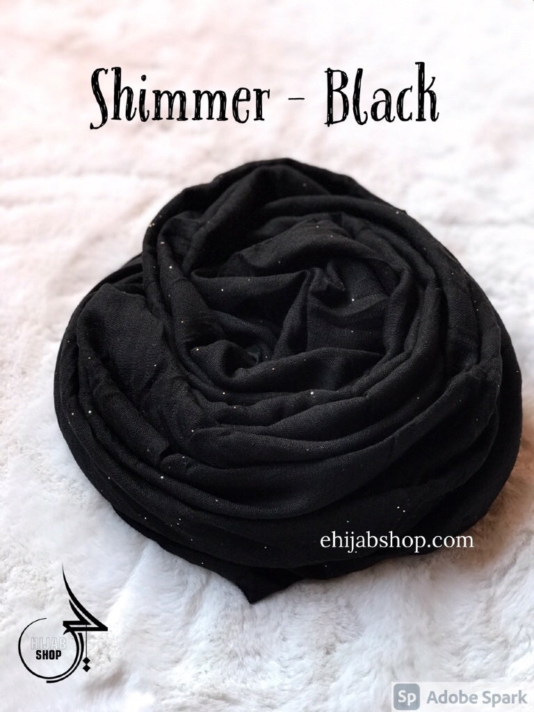 Black – Shimmer Viscose