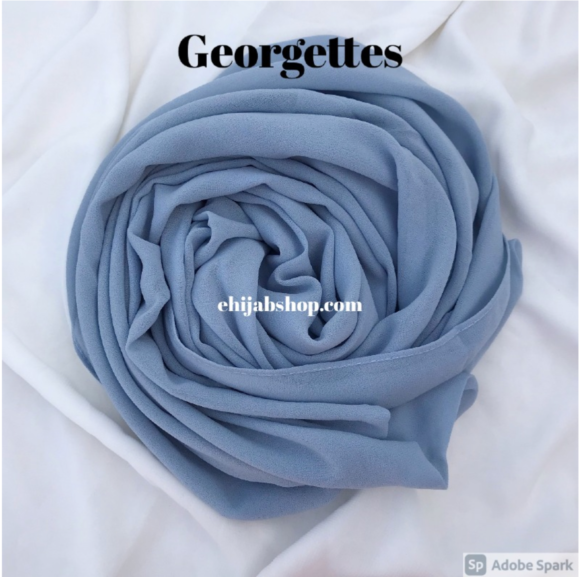 Ice blue – Georgette