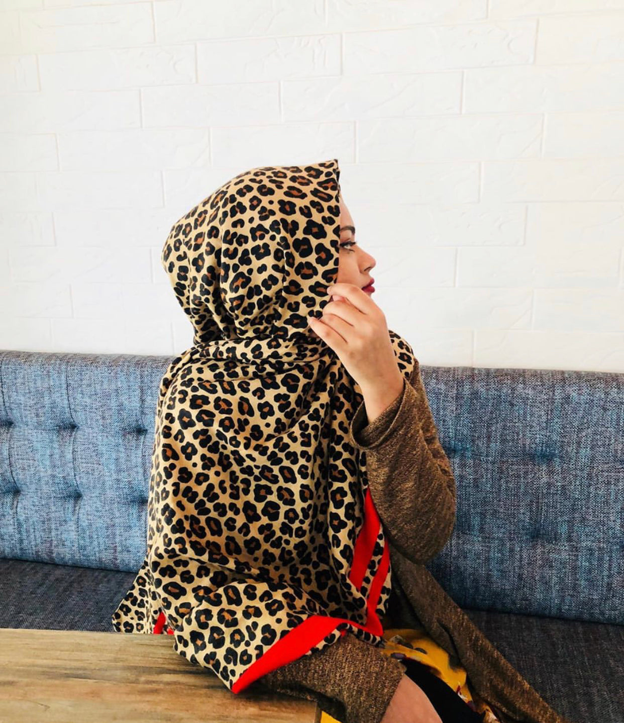 Leopard Print – Cashmere Shawl