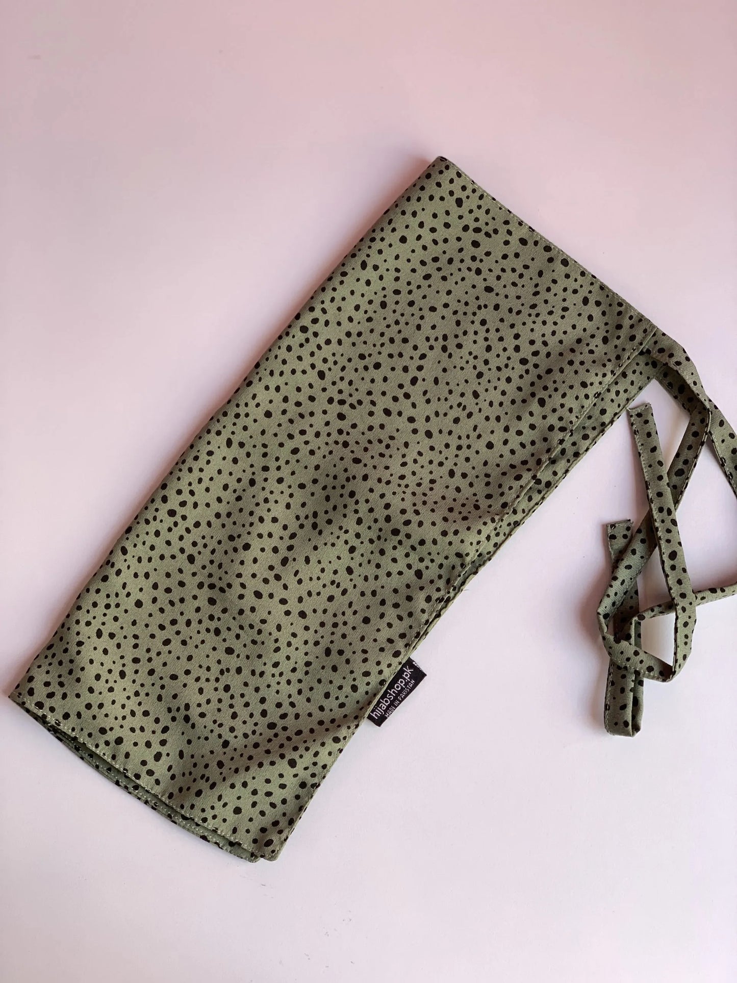 Polka Green – Half Niqab