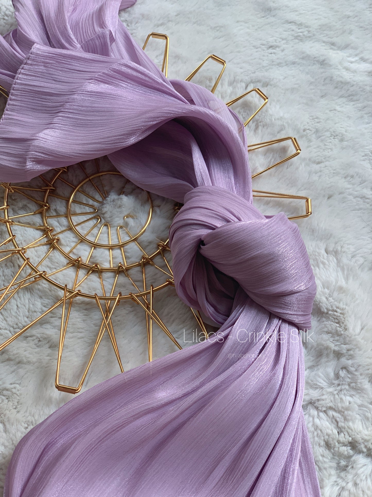 Lilacs - Crinkle Silk Hijab