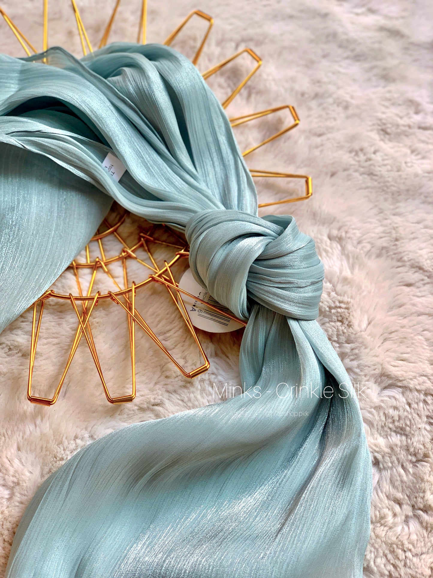 Minks - Crinkle Silk Hijab