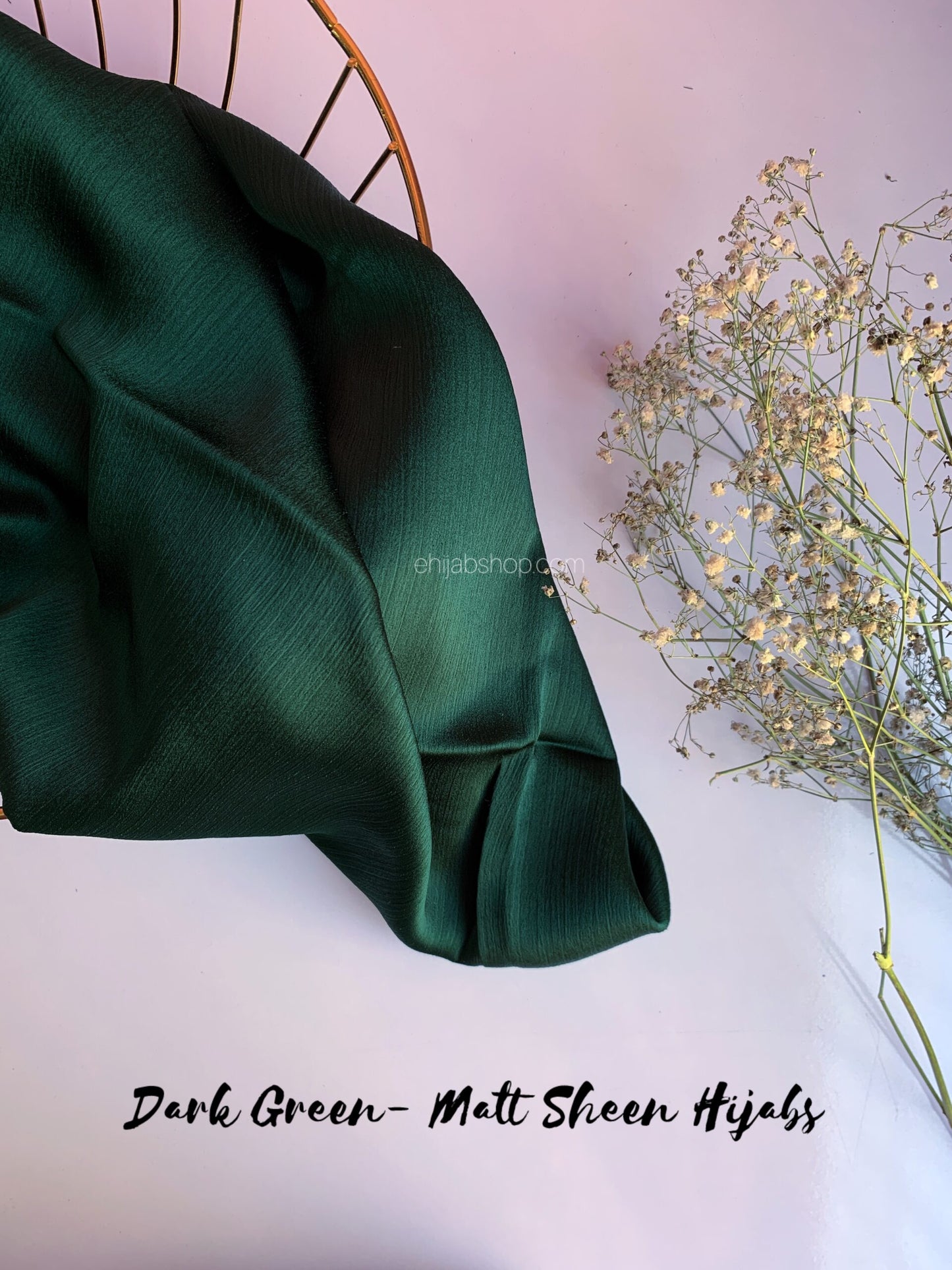 Dark Green – Matt Sheen Hijabs