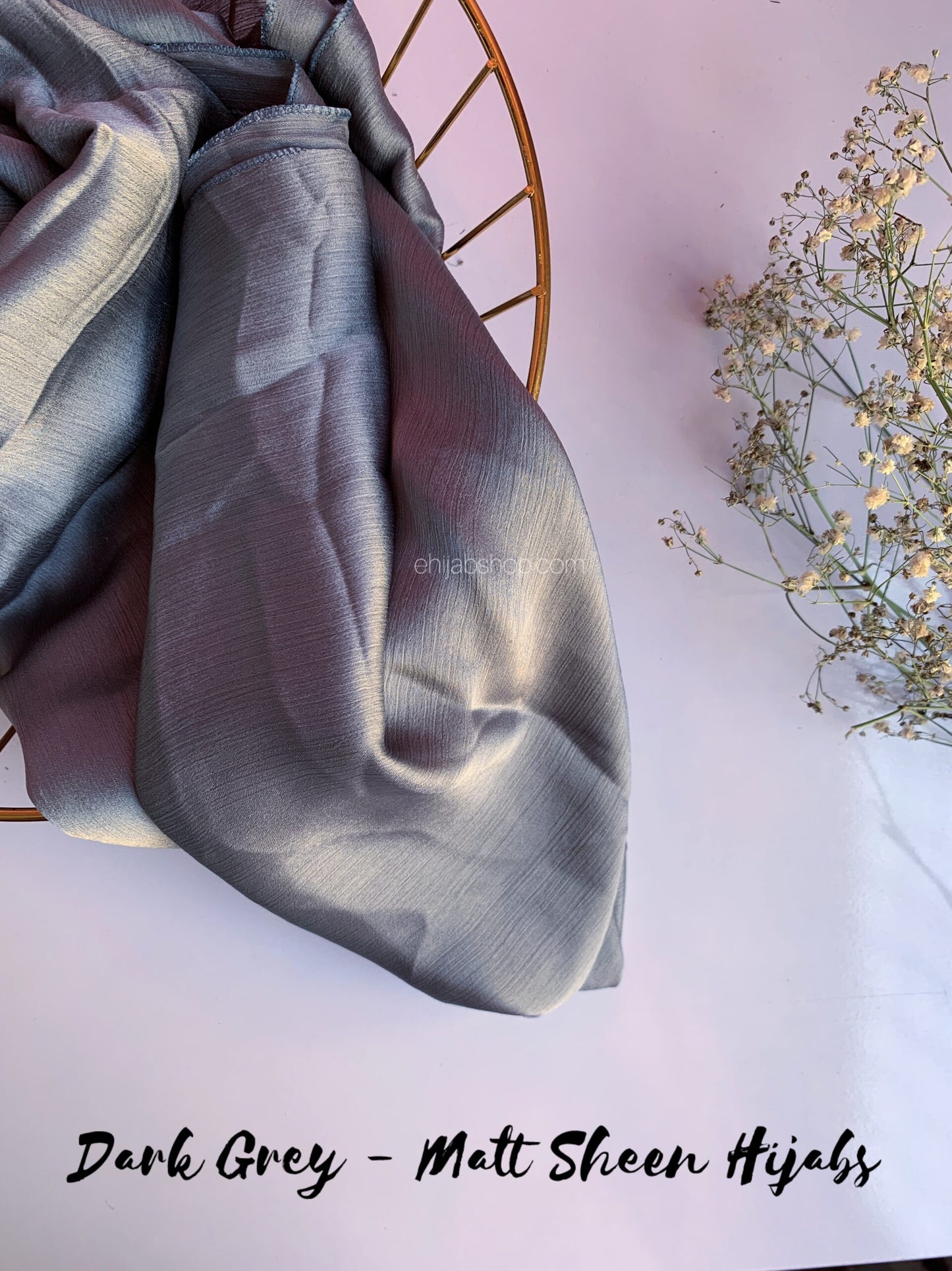 Dark Grey – Matt Sheen Hijabs