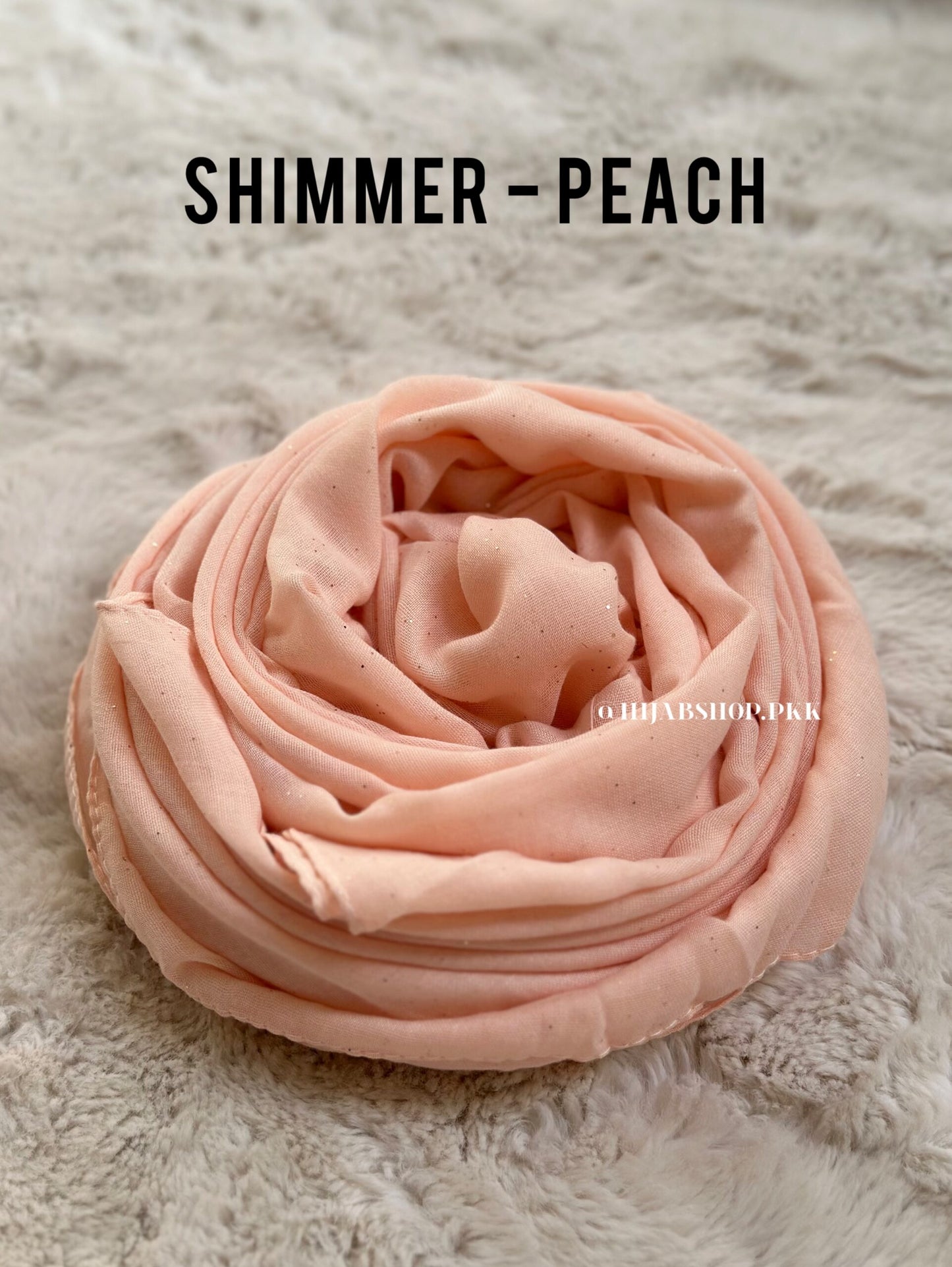 Peach – Shimmer Viscose