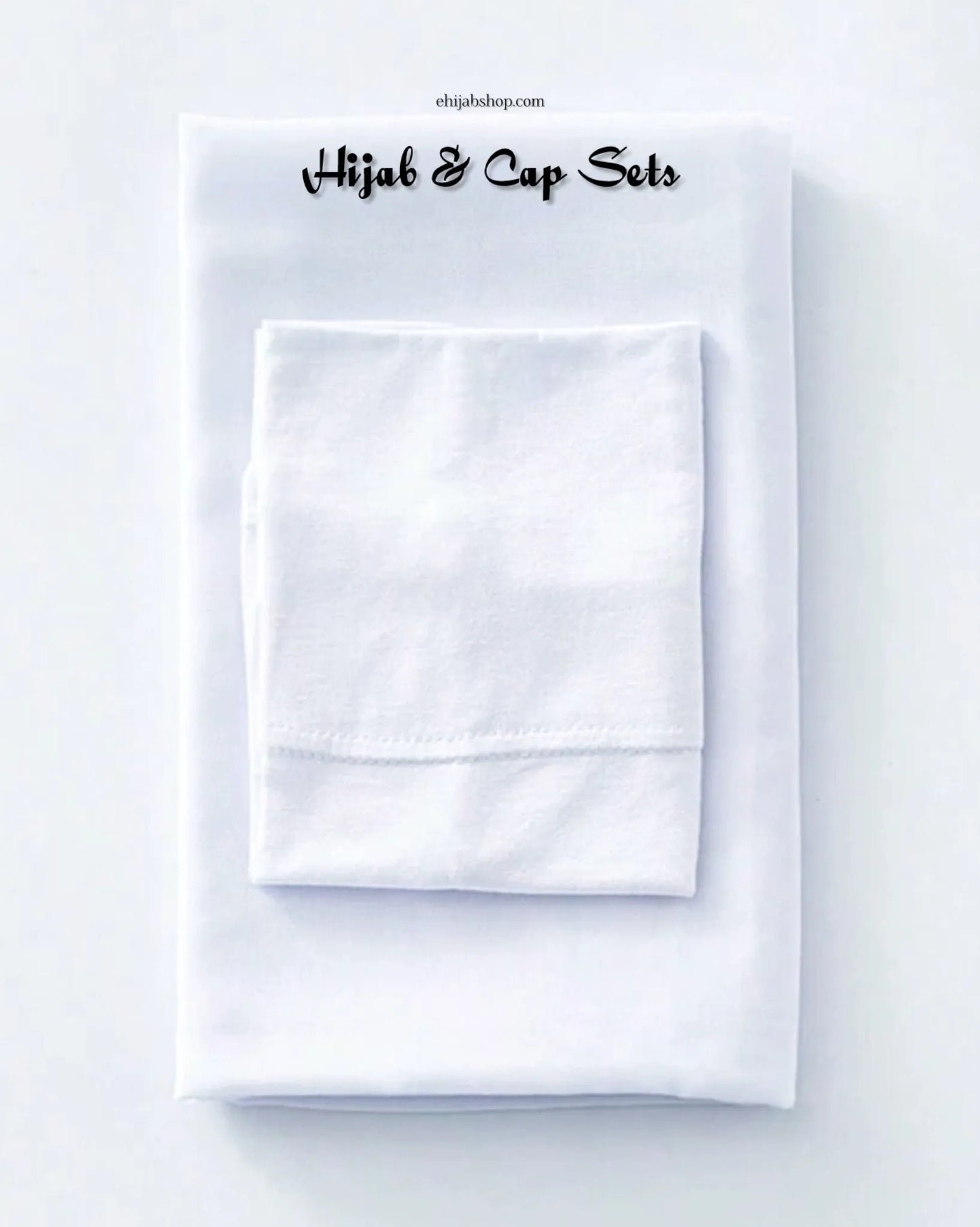 Matching Hijab & Cap Set – Lightweight Georgette Fabric