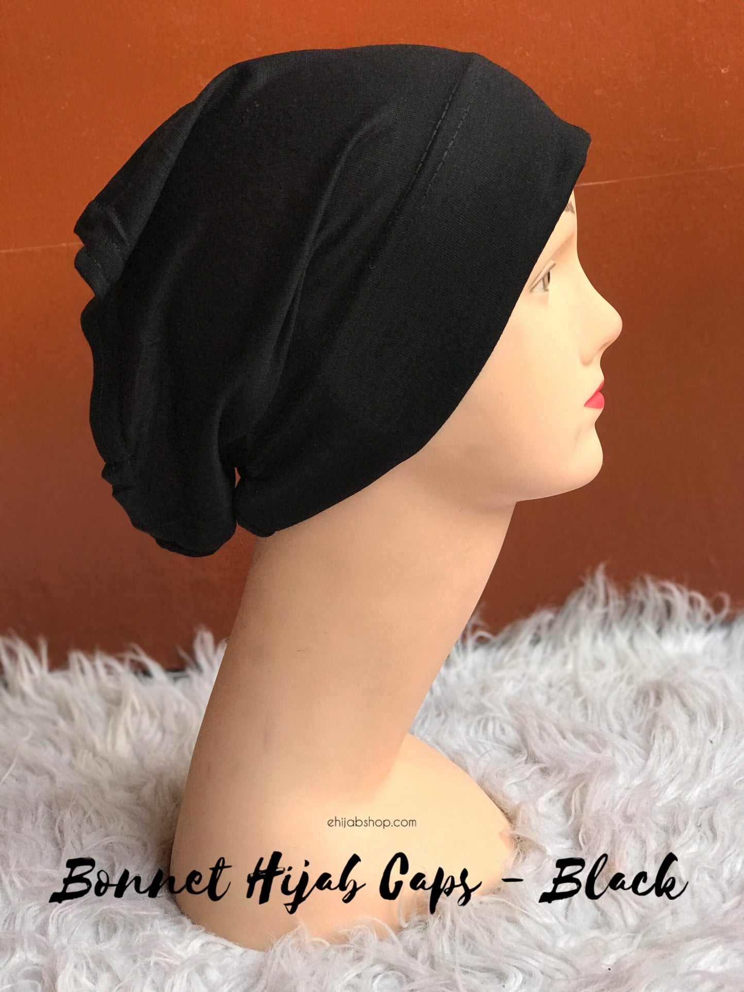 Bonnet Hijab Cap Black