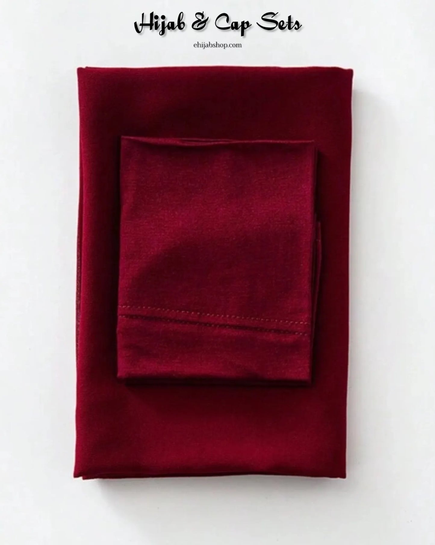 Matching Hijab & Cap Set – Lightweight Georgette Fabric