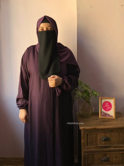 Namshi Abaya Series- Berry Bloom