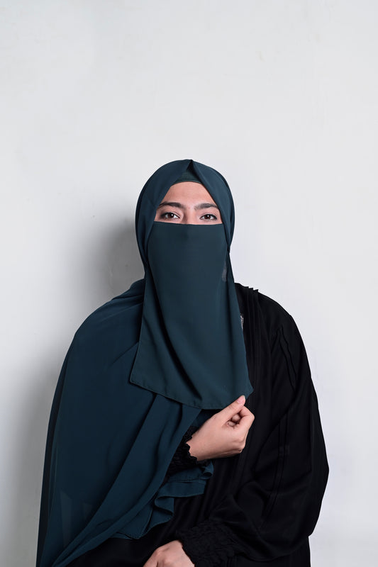 Dark Teal – Hijab Niqab Set