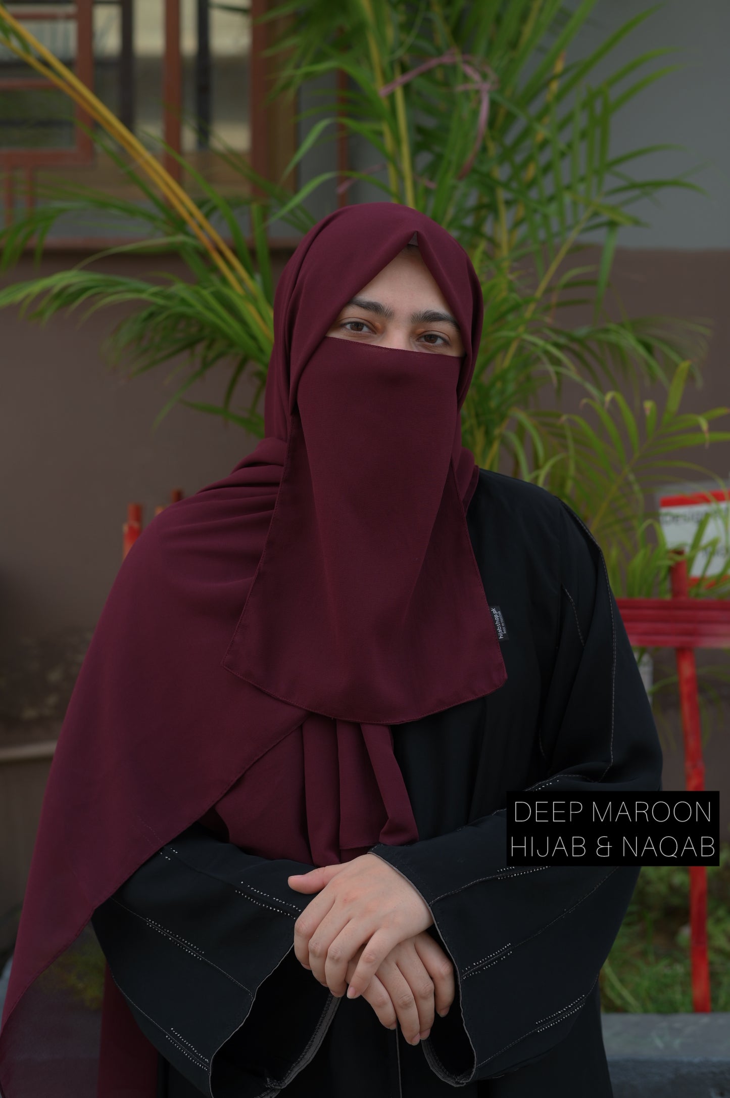 Deep Maroon – Hijab Niqab Set