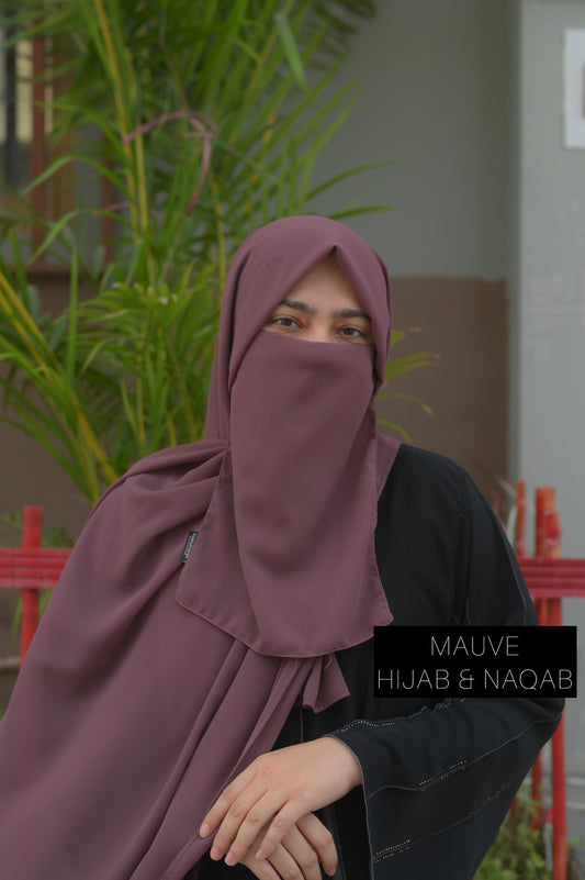Mauve – Hijab Niqab Set