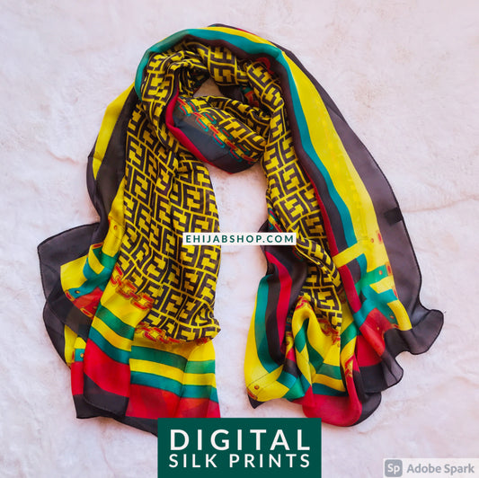 Digital Printed Silk Hijab