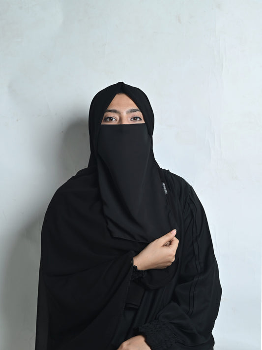 Black – Hijab Niqab Set