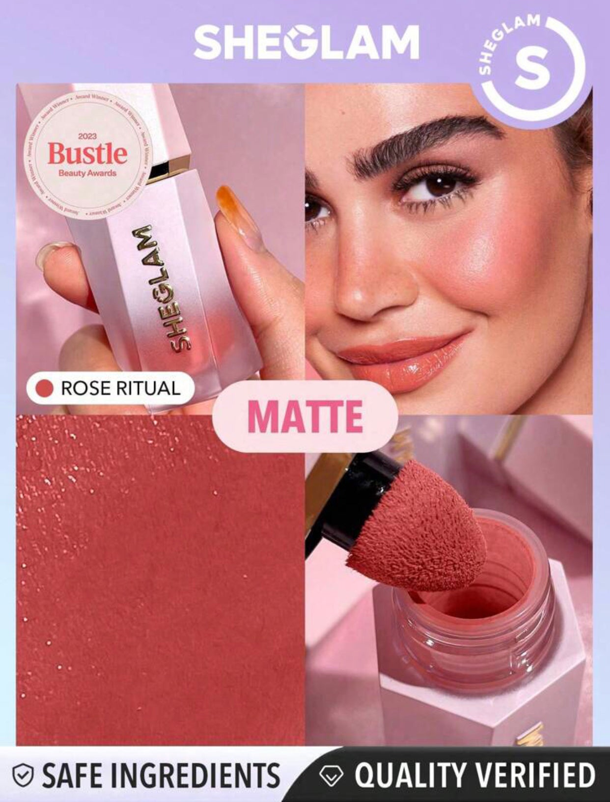 SHEGLAM Matte Liquid Blush – Rose Ritual