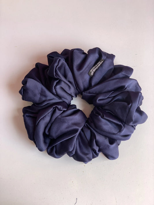 XL Silk Scrunchy – Navy