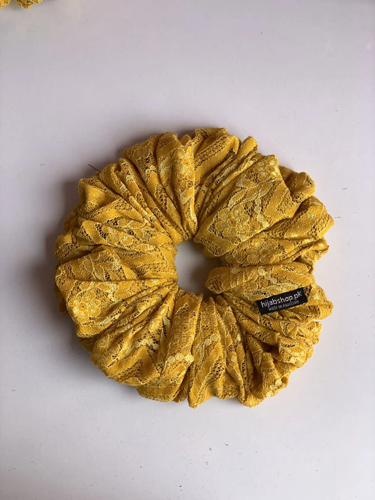 XL Silk Scrunchy – Mustard