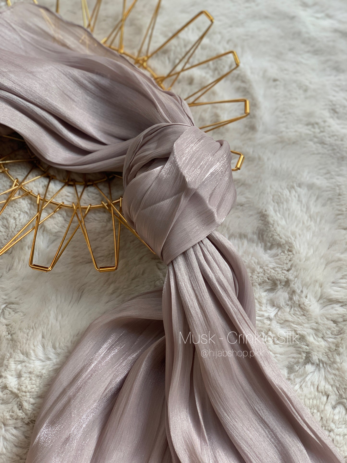 Musk - Crinkle Silk Hijab