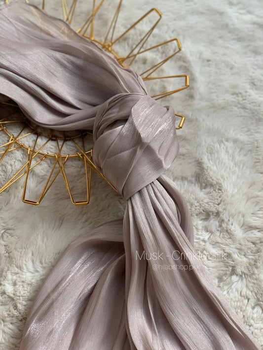 Musk - Crinkle Silk Hijab