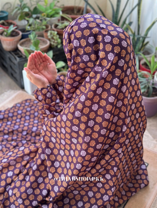 Namaz Chaddar – Purple Lotus