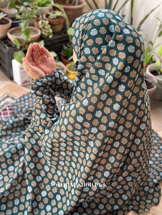 Namaz Chaddar – Emerald Lotus