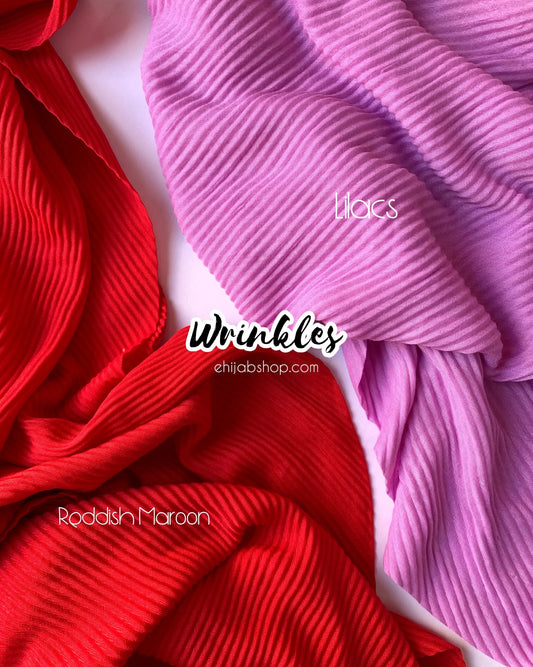 Wrinkle Viscose – Reddish Maroon
