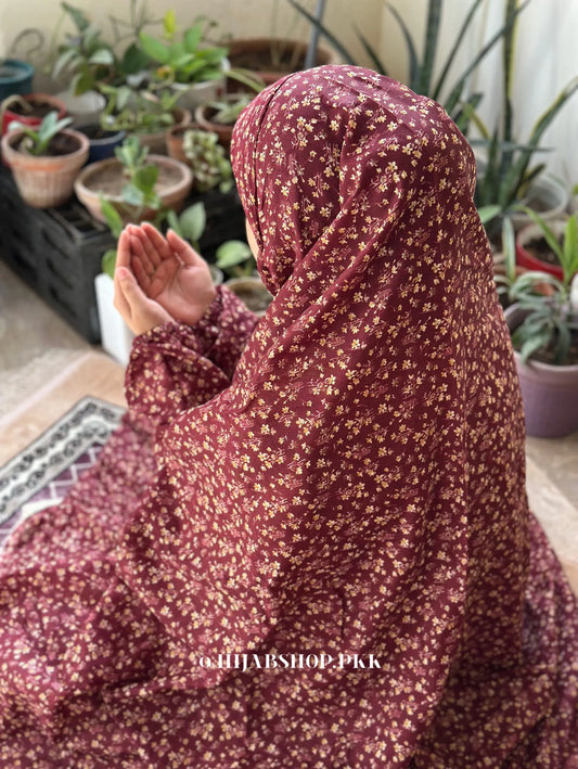Namaz Chaddar – Berry Maroon